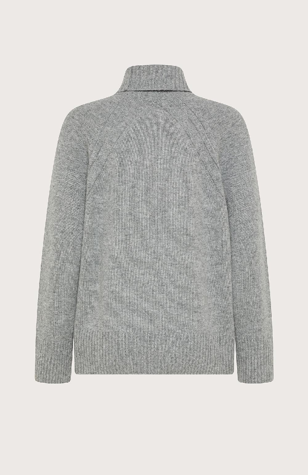 Seventy Maglia Collo Alto In Lana Cashmere - Col. Grigio