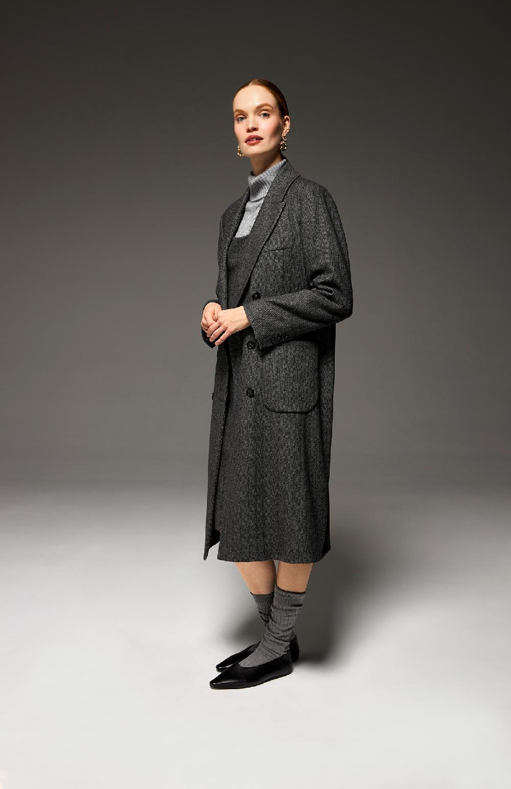 Seventy Maglia Collo Alto In Lana Cashmere - Col. Grigio