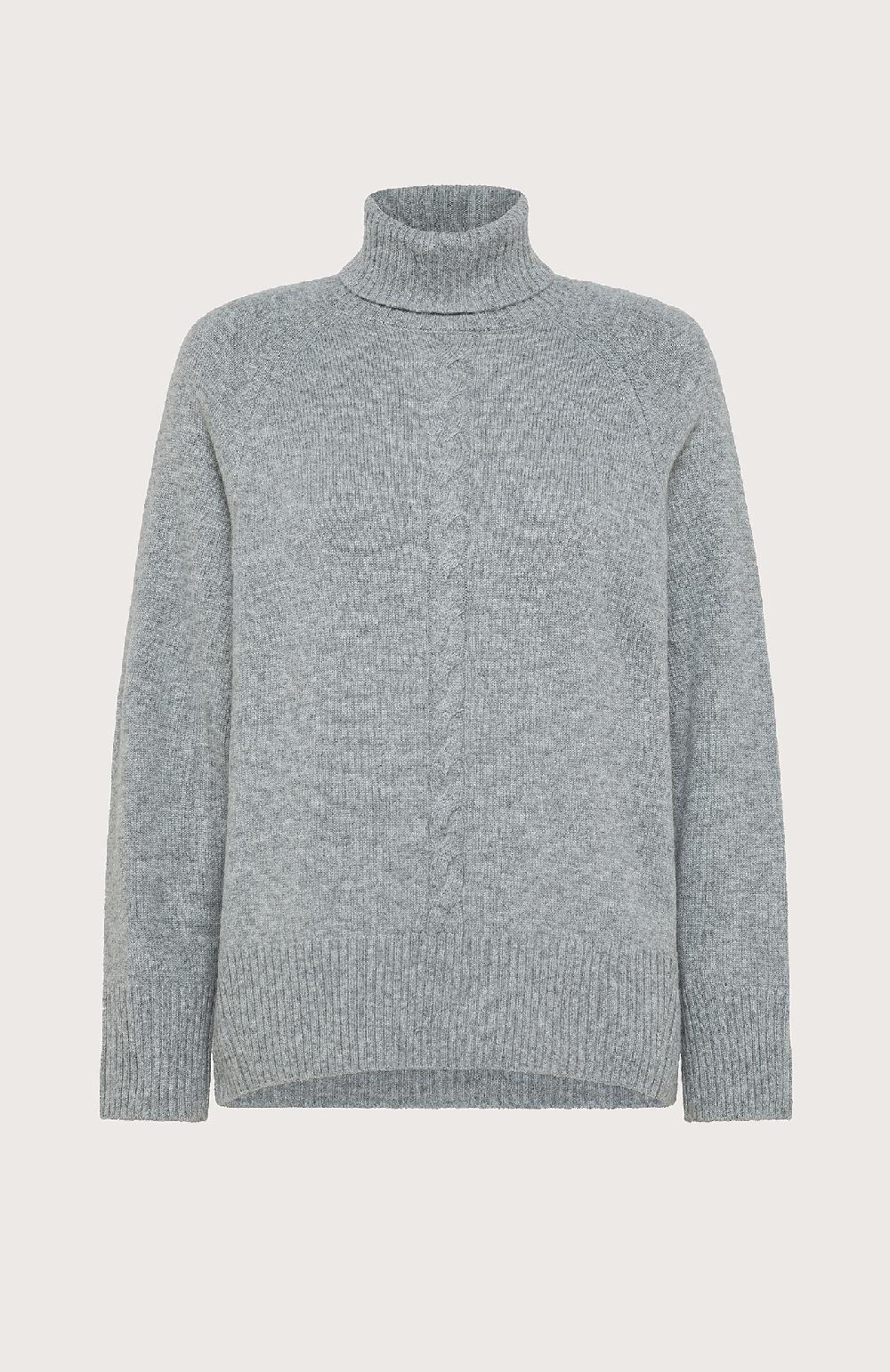 Seventy Maglia collo alto in lana cashmere - Col. Grigio