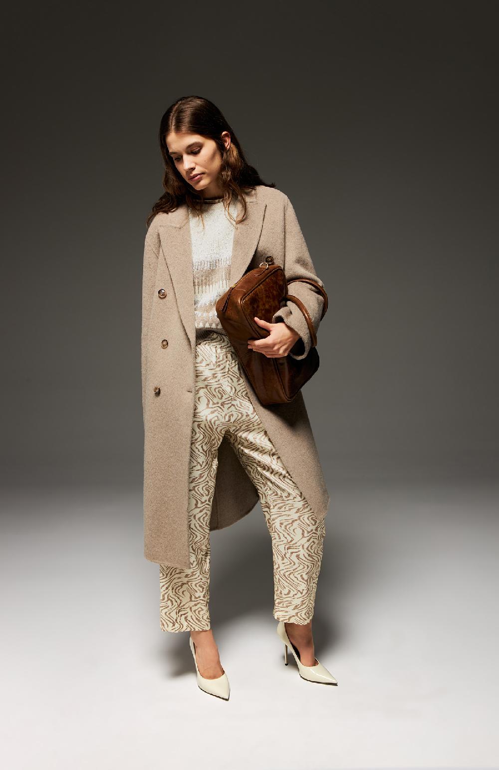 Seventy Maglia Girocollo Intarsiata Con Paillettes - Col. Grigio