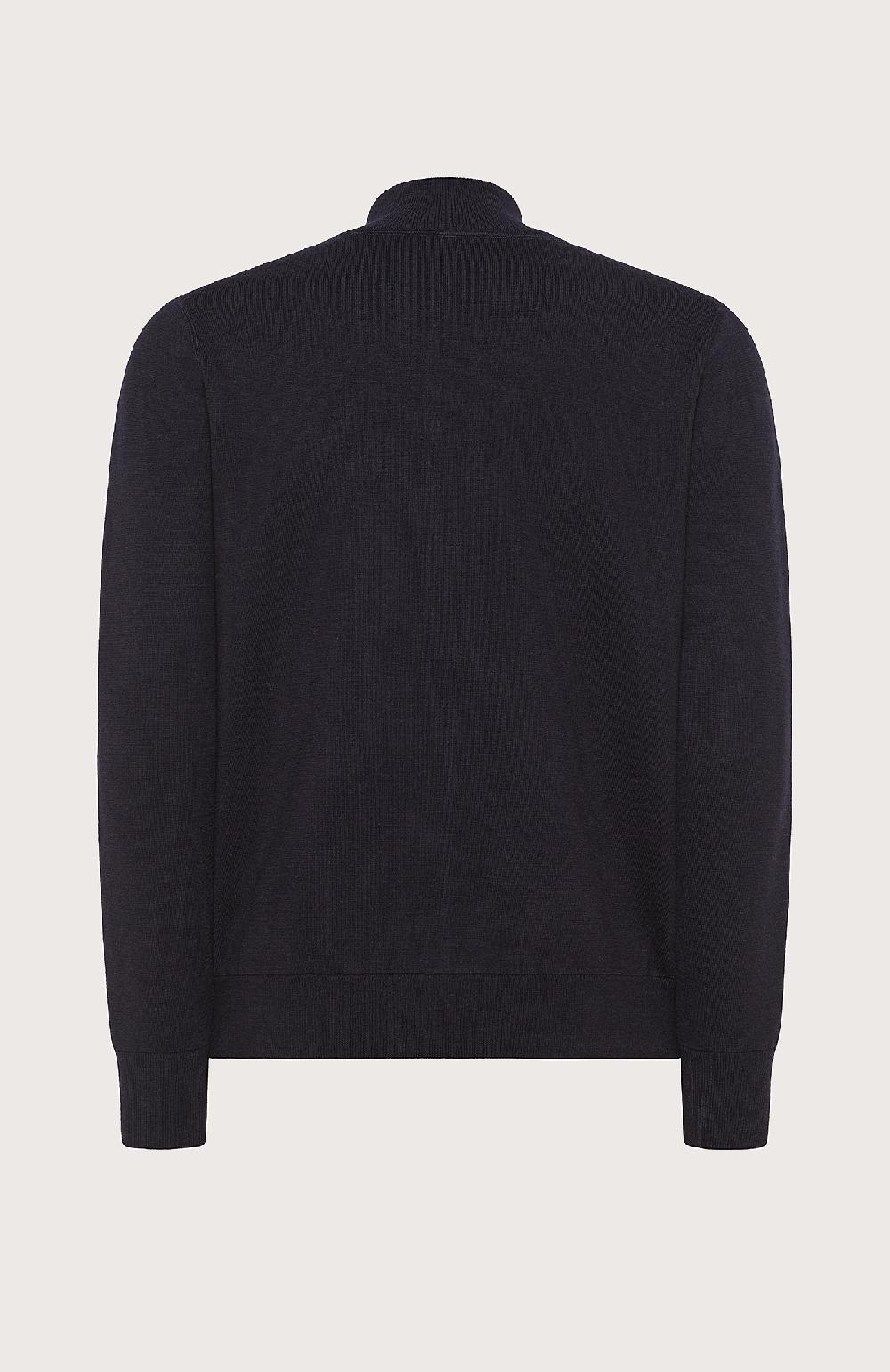 Seventy Maglioncino Collo Alto E Zip Frontale - Col. Blu