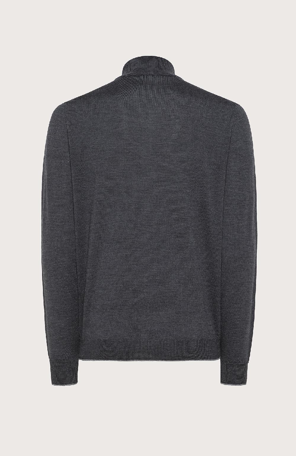 Seventy Maglioncino Collo Alto E Zip Frontale - Col. Grigio