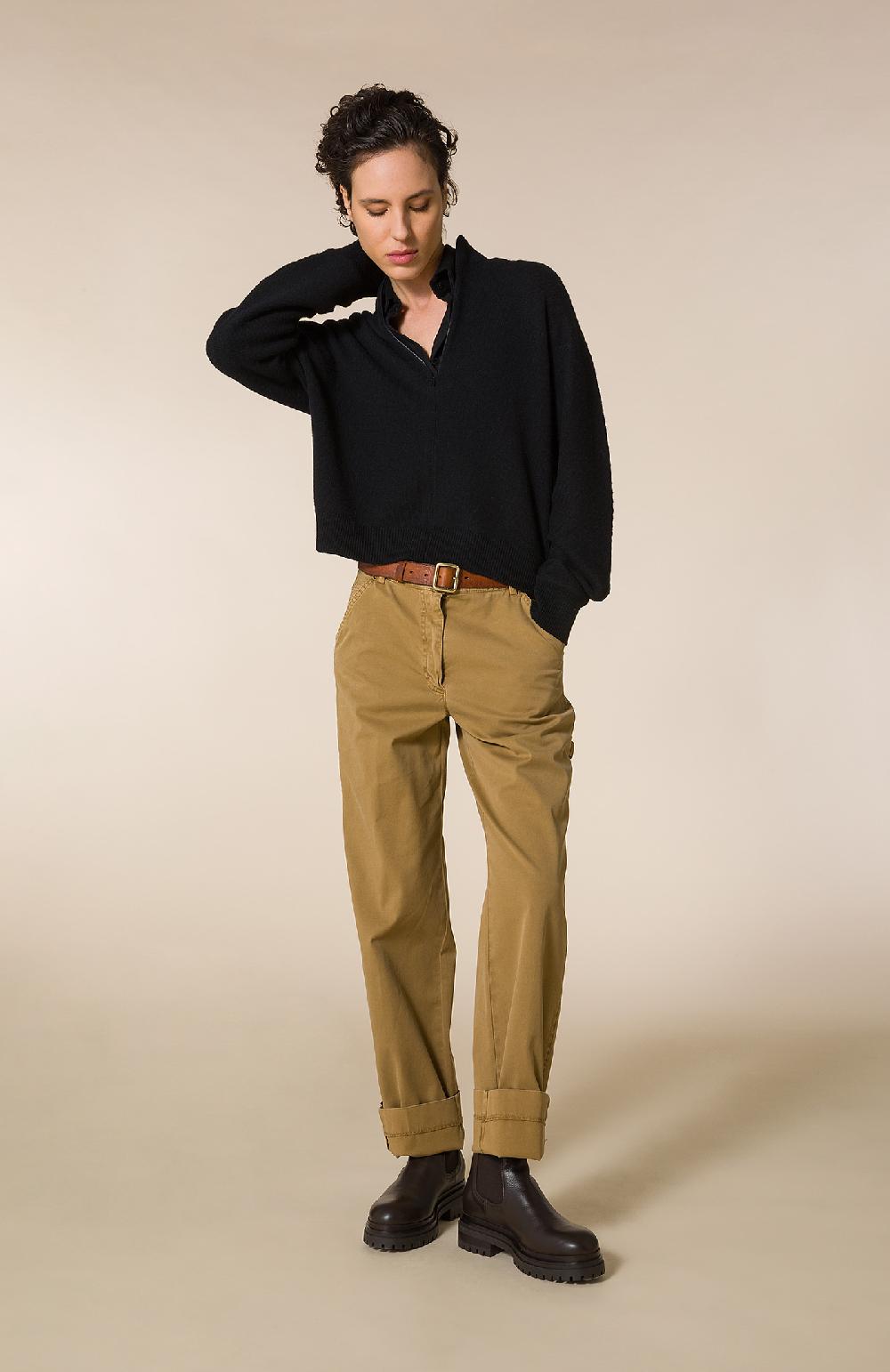 Seventy Maglioncino Con Collo A Lupetto E Zip - Col. Nero