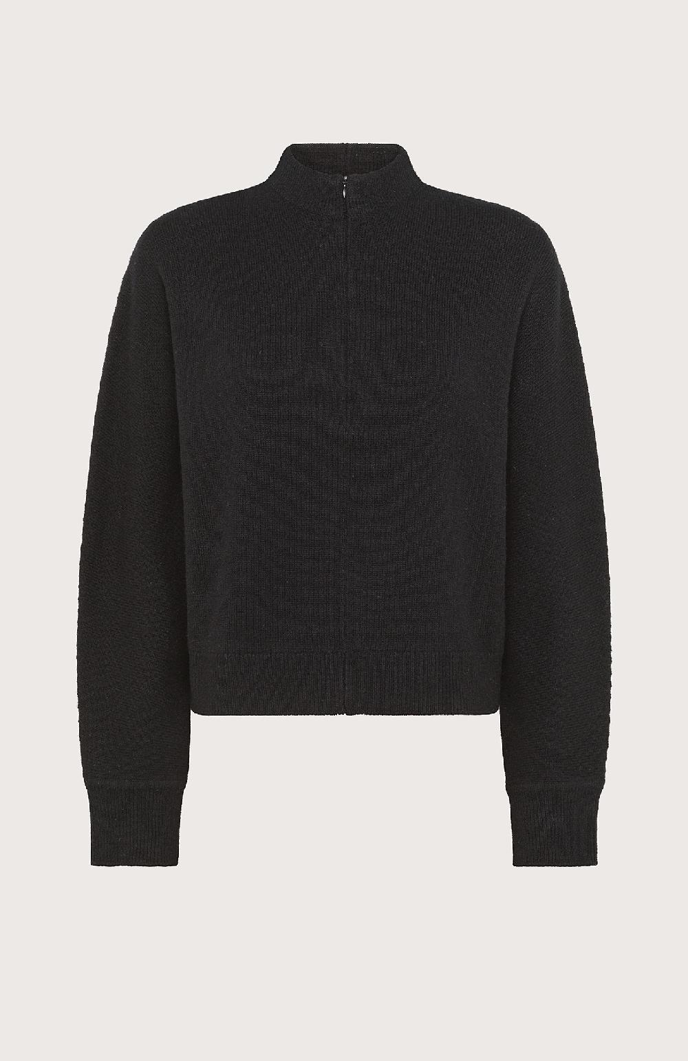 Seventy Maglioncino con collo a lupetto e zip - Col. Nero