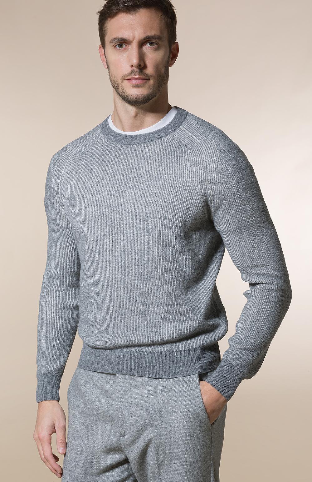 Seventy Maglioncino Girocolla Costa Inglese - Col. Grigio