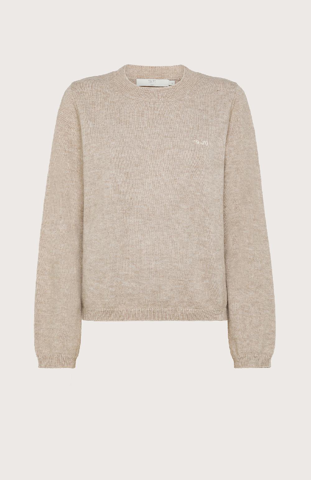 Seventy Maglioncino girocollo con maniche morbide - Col. Grigio