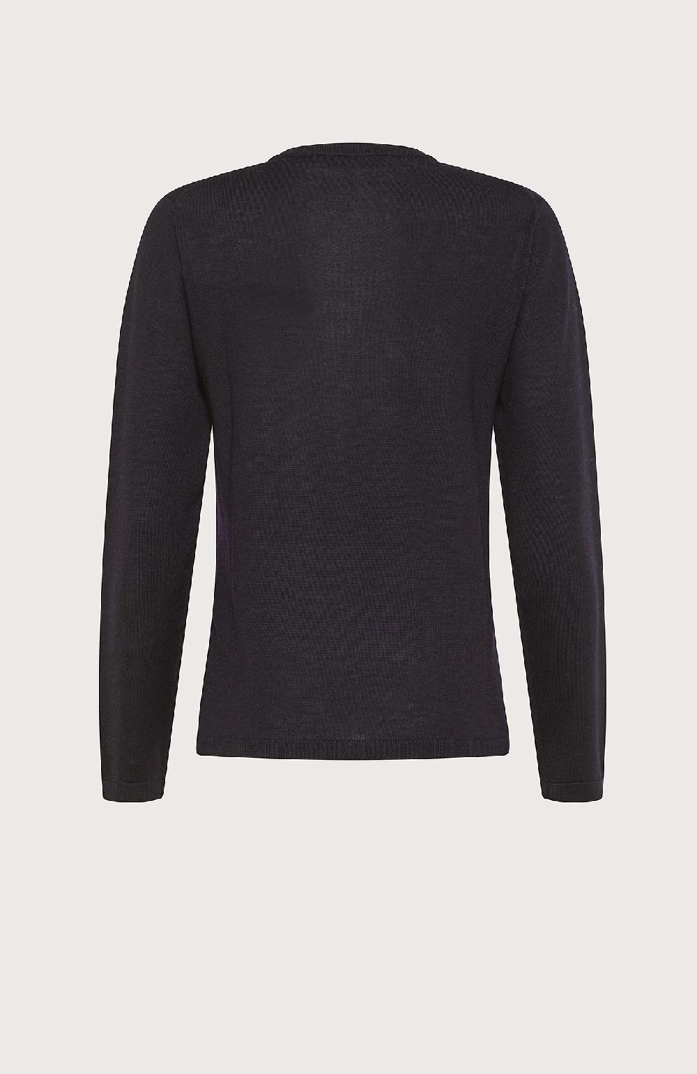 Seventy Maglioncino Girocollo In Lana Merinos F.19 - Col. Blu