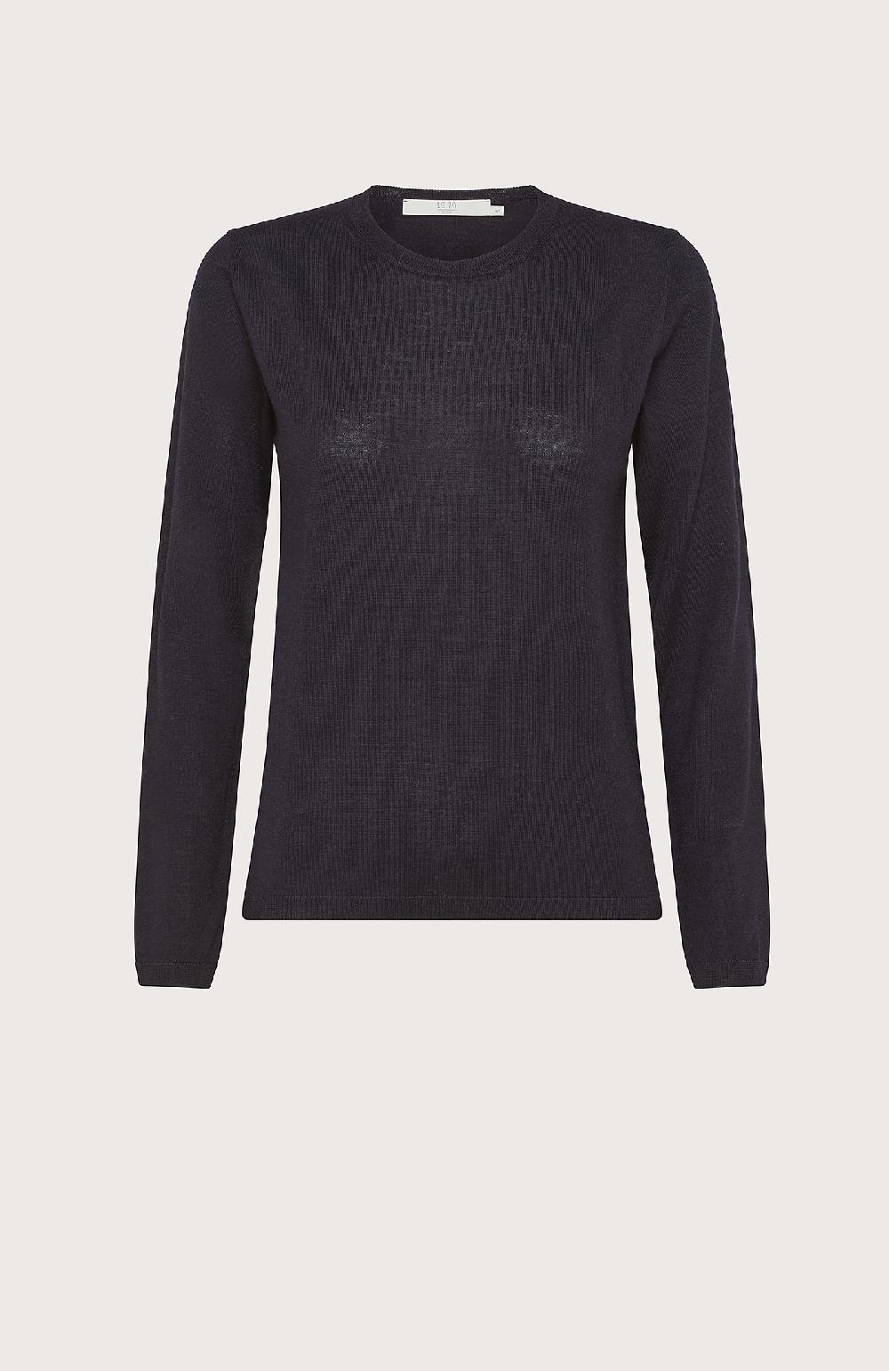 Seventy Maglioncino girocollo in lana merinos f.19 - Col. Blu