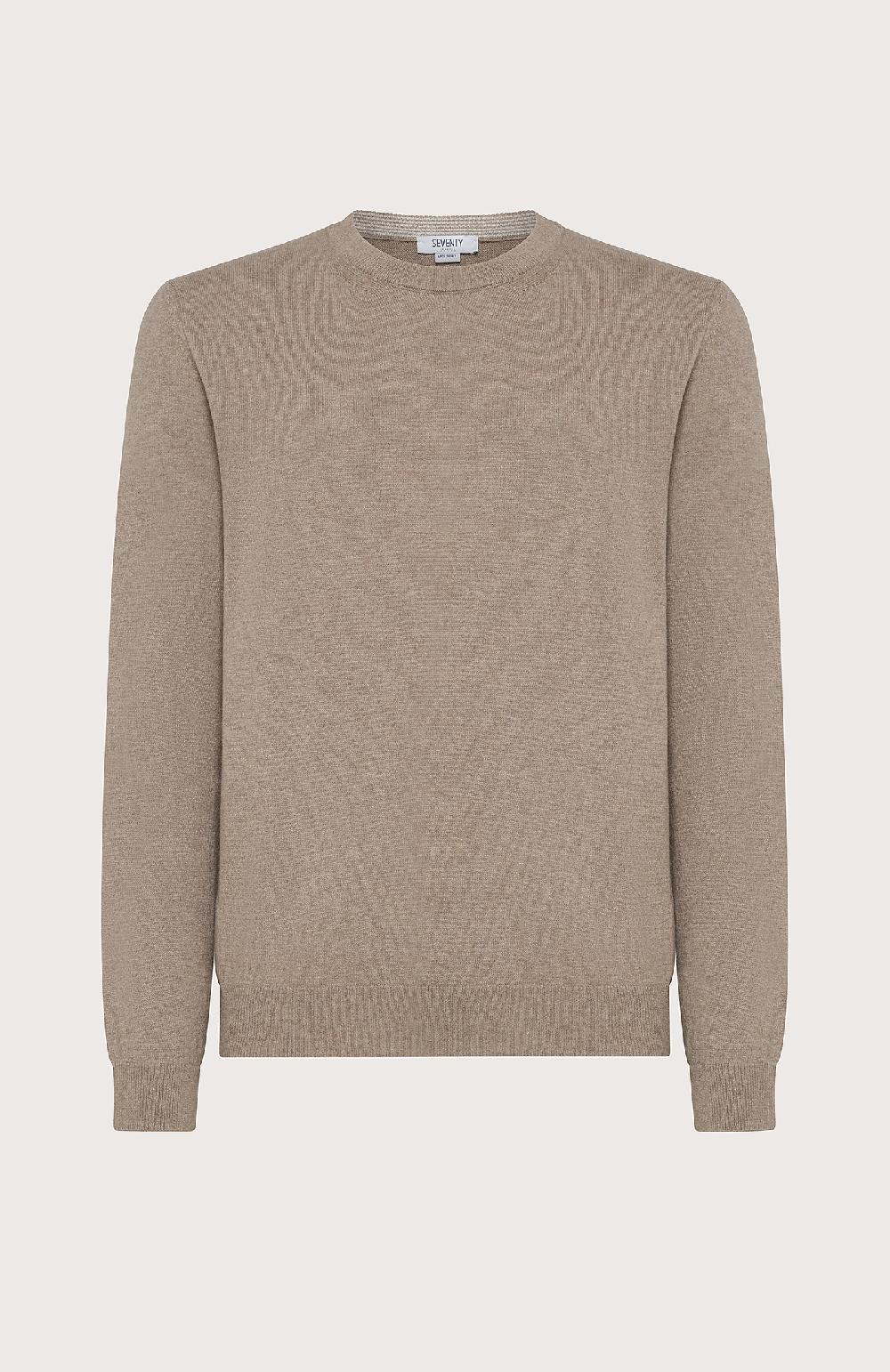 Seventy Maglioncino girocollo in rasato f.12 - Col. Neutro