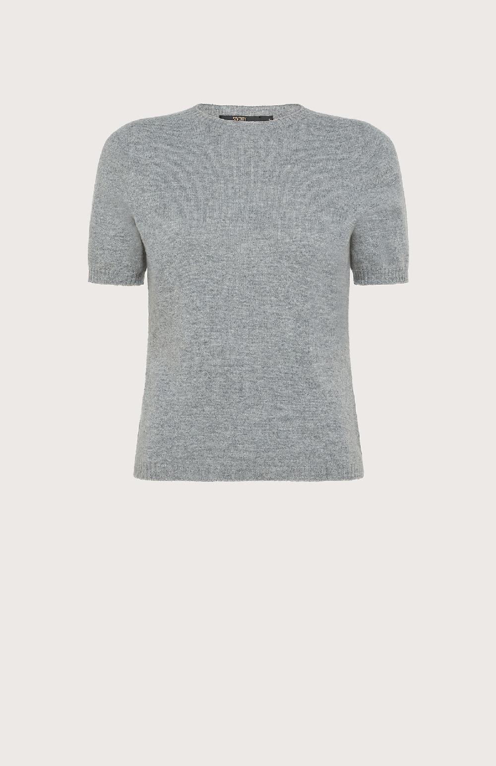 Seventy Maglioncino maniche corte in cashmere/lana - Col. Grigio