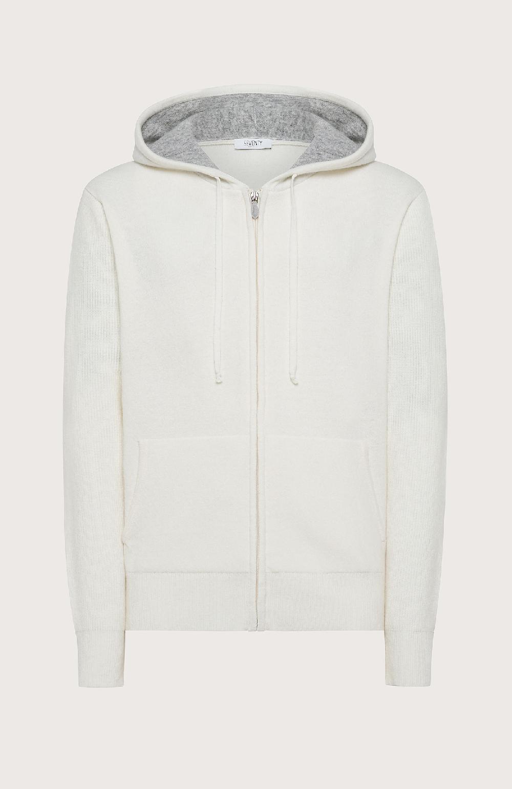 Seventy Maglioncino rasato effetto felpa - Col. Neutro