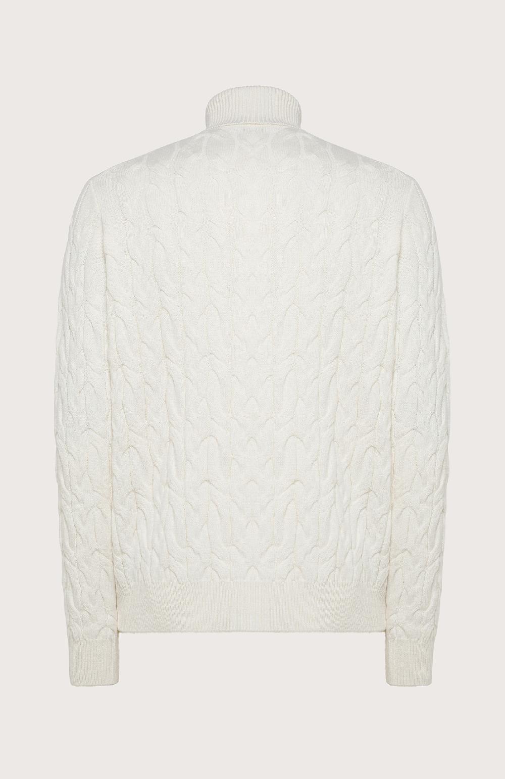 Seventy Maglione Collo Alto A Treccia Alternata - Col. Neutro