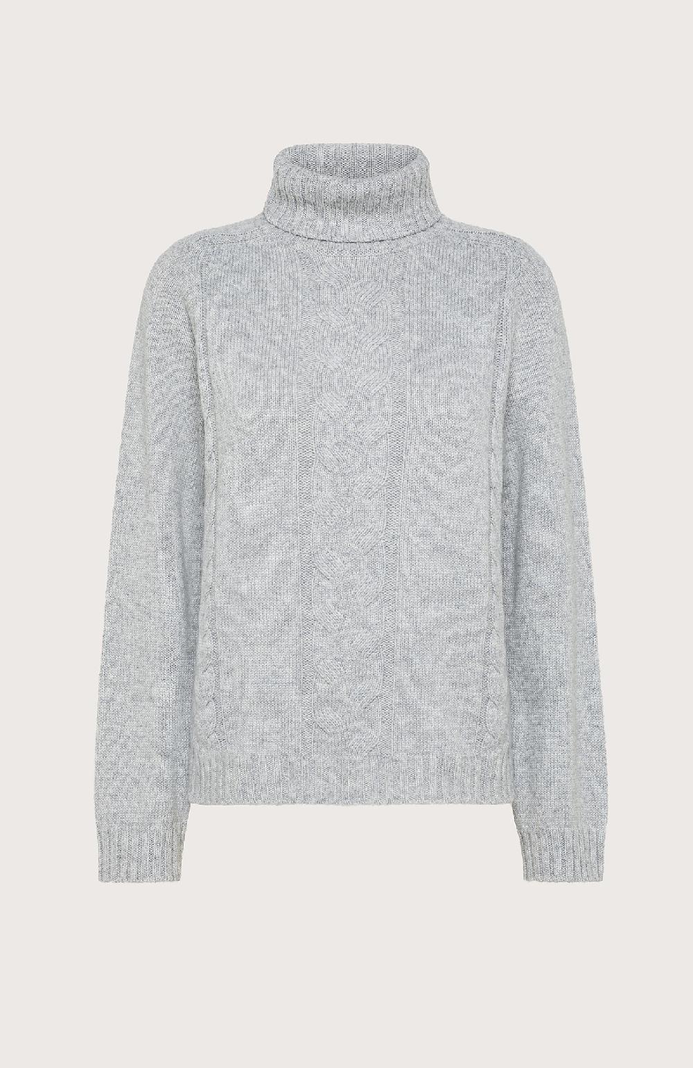 Seventy Maglione con motivo a costa sul davanti - Col. Grigio