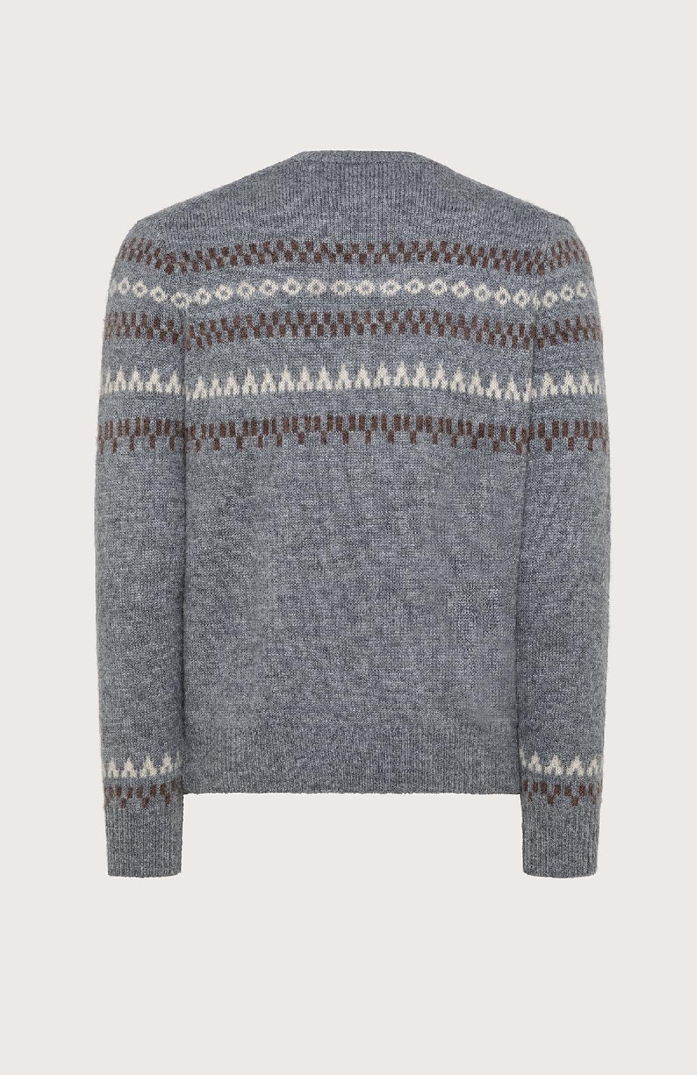 Seventy Maglione Girocollo In Jacquard Misto Lana - Col. Grigio