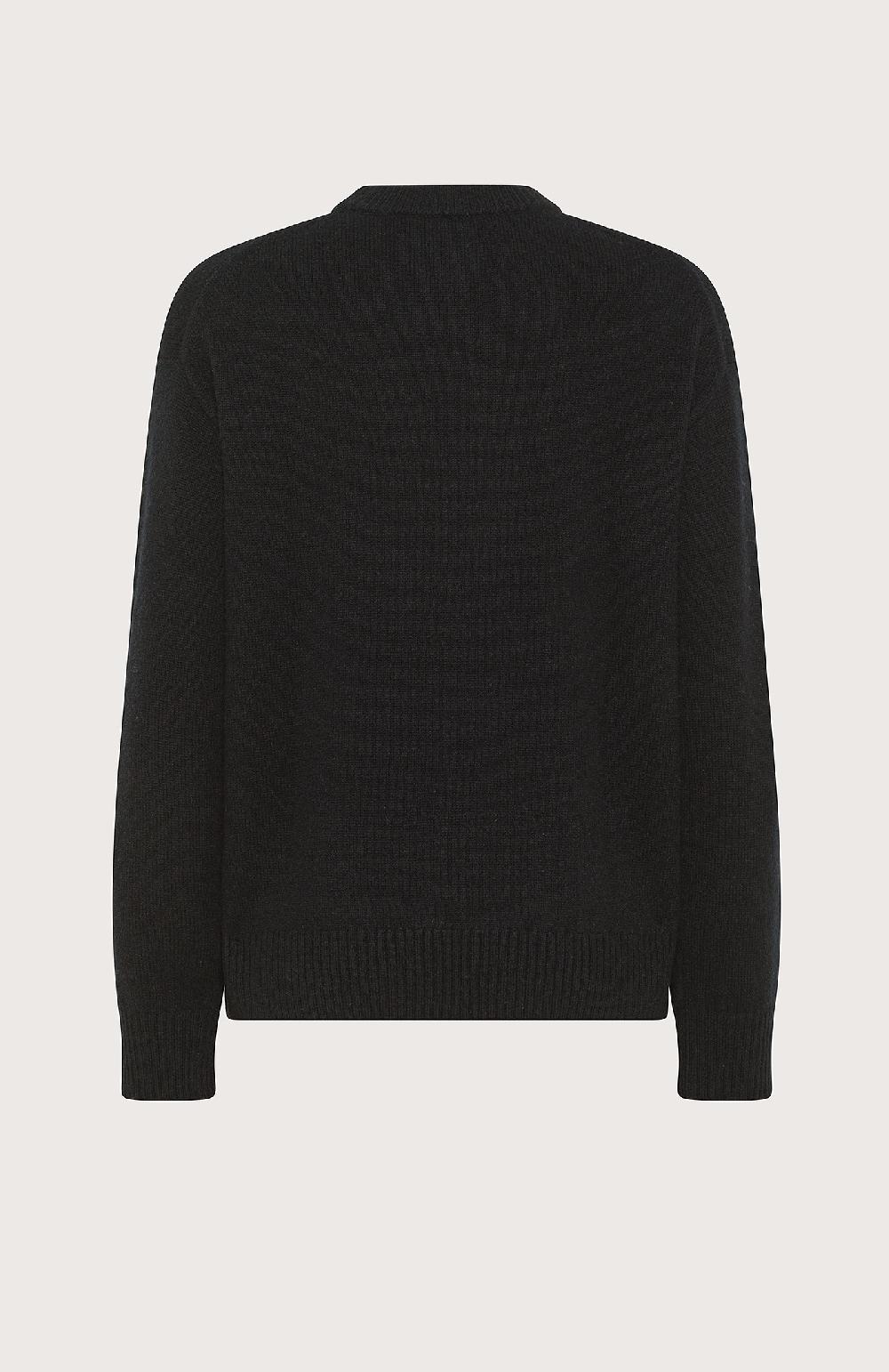 Seventy Maglione Girocollo In Lana/cashmere - Col. Nero