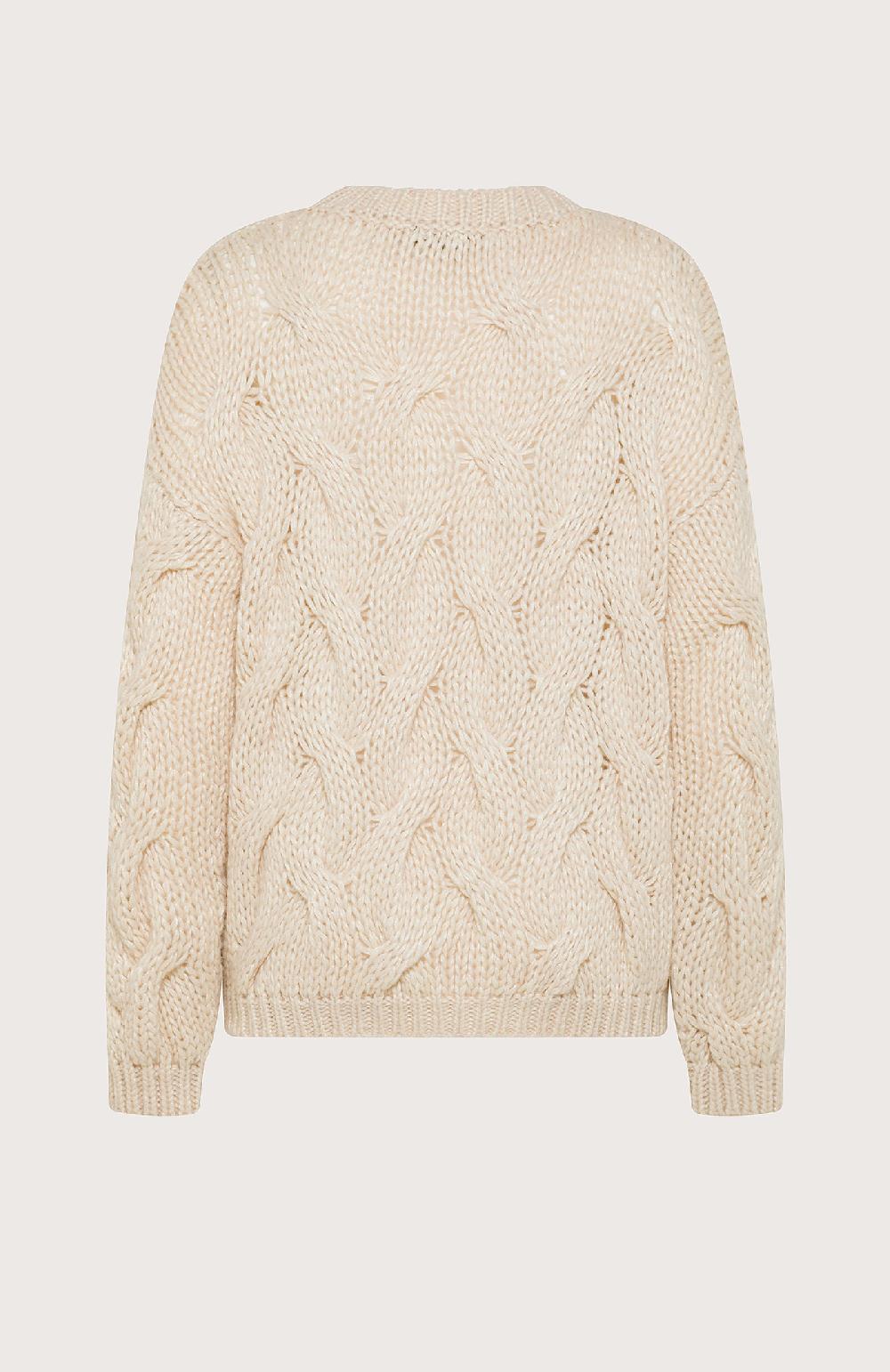 Seventy Maglione Girocollo Over A Trecce - Col. Neutro