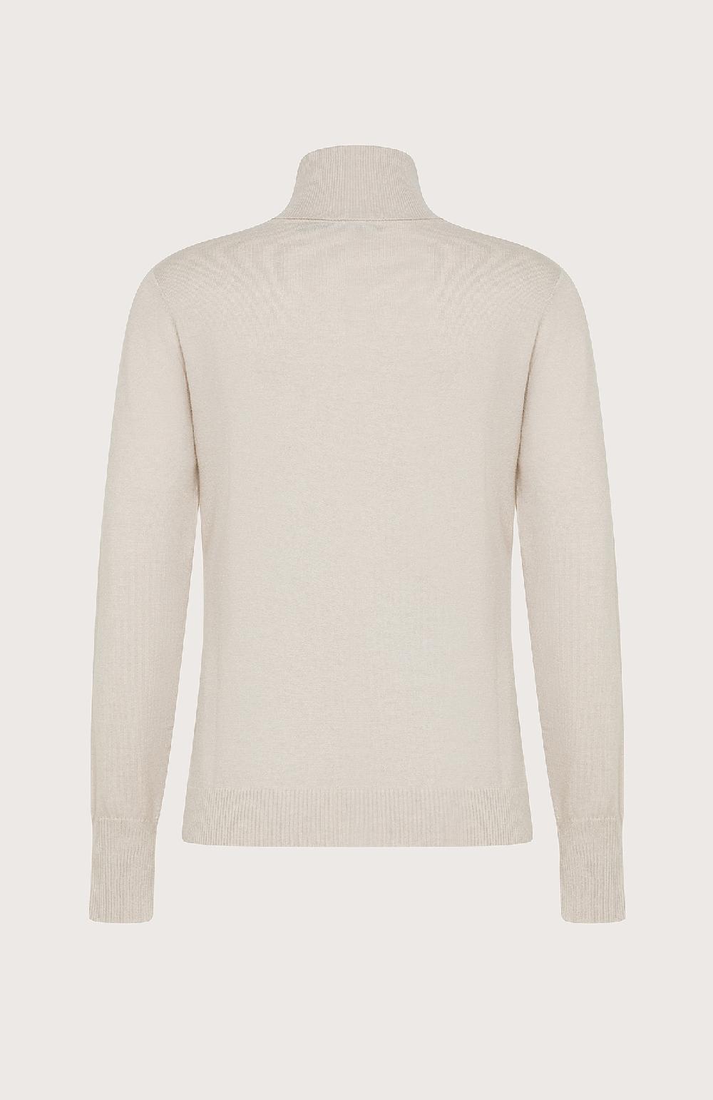 Seventy Maglione In Viscosa Stretch A Collo Alto - Col. Grigio