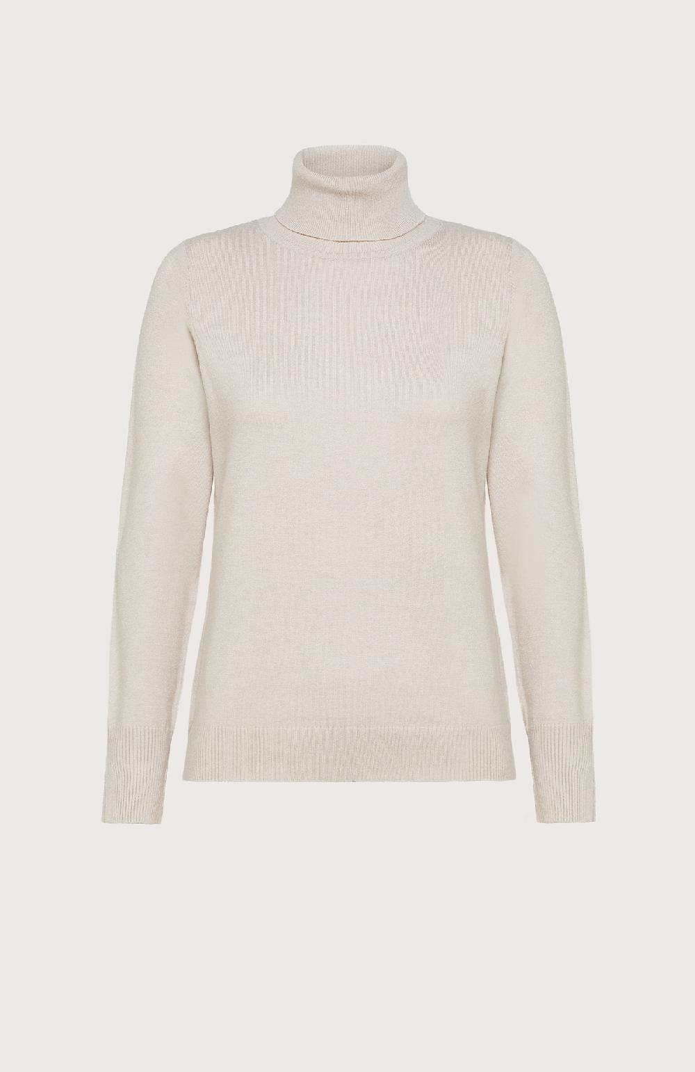 Seventy Maglione in viscosa stretch a collo alto - Col. Grigio