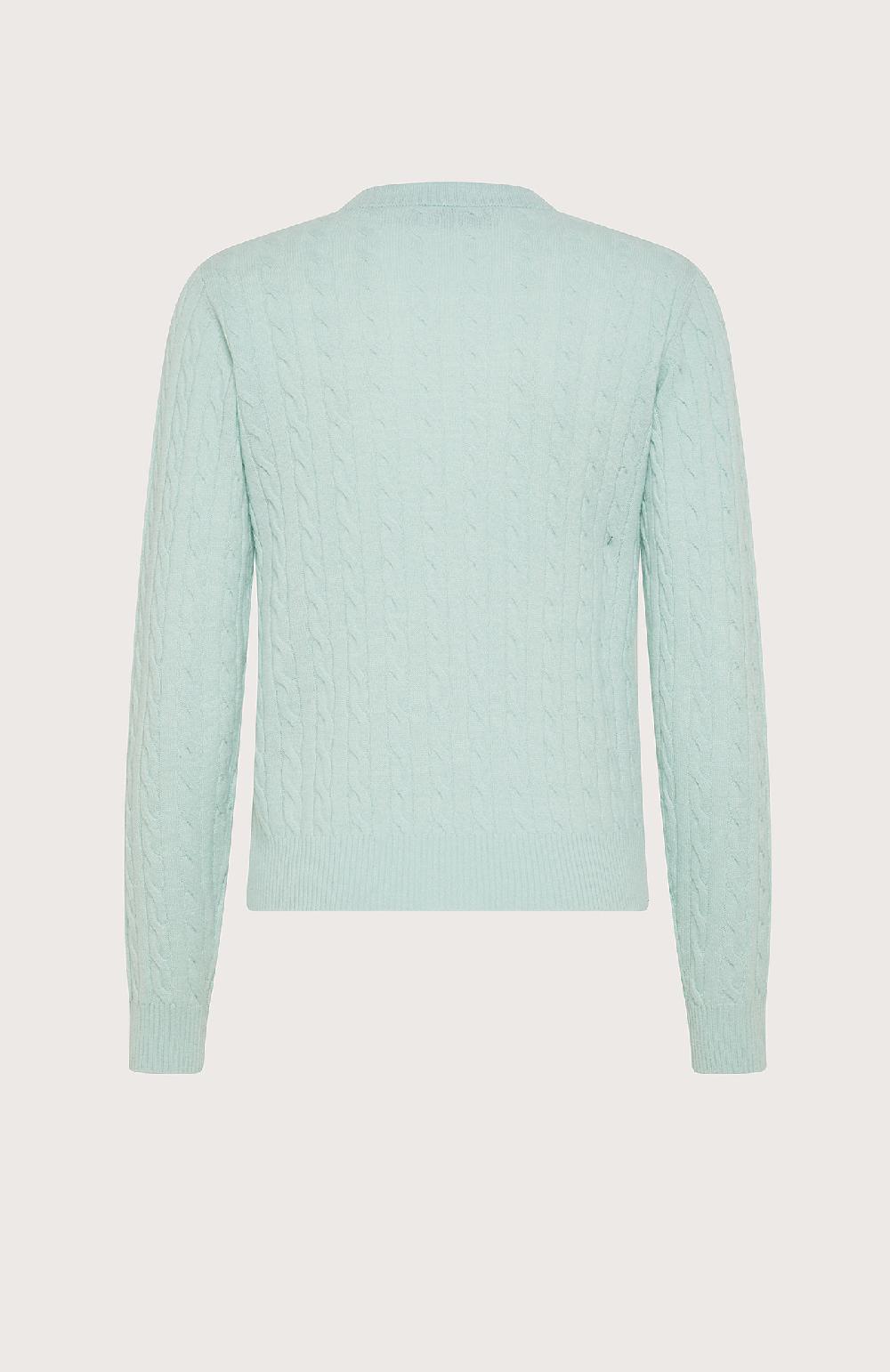 Seventy Maglione Slim Fit Girocollo A Trecce - Col. Verde