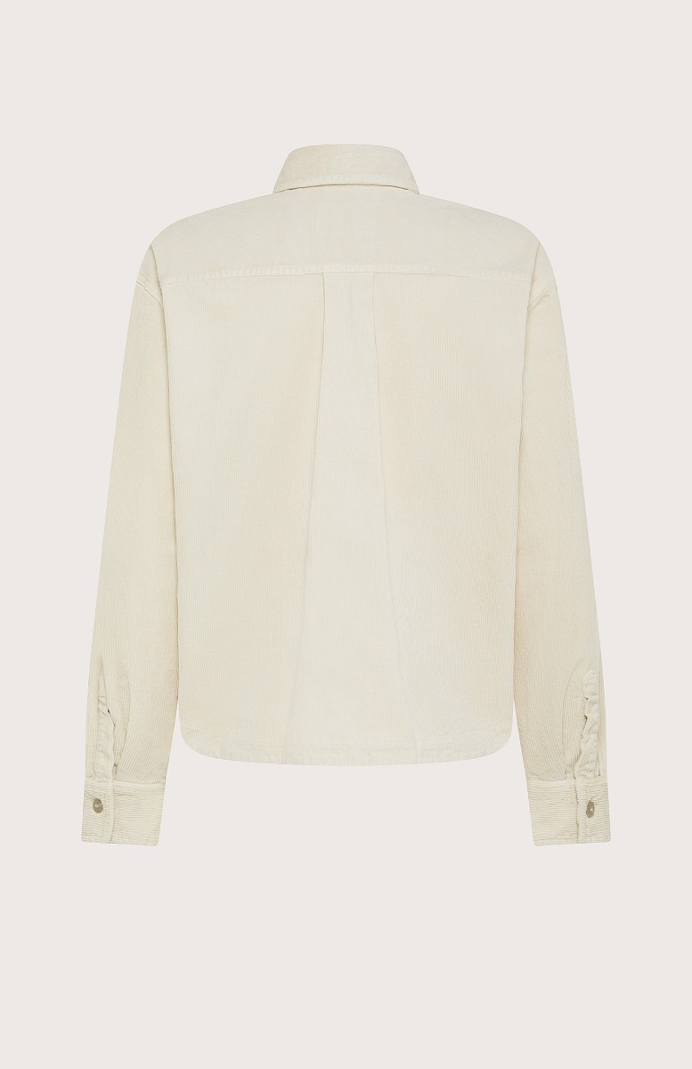 Seventy Overshirt Boxy In Fvelluto Cotone Modal - Col. Neutro