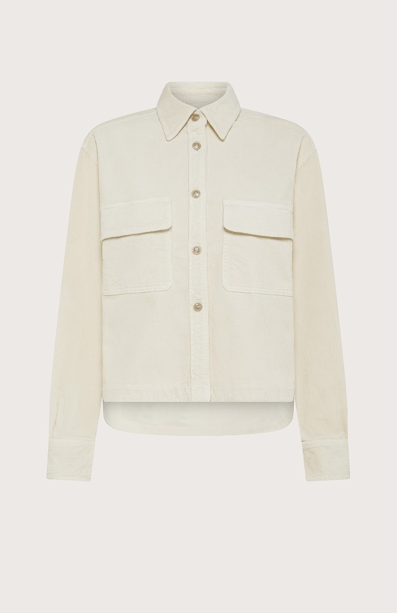 Seventy Overshirt boxy in fvelluto cotone modal - Col. Neutro