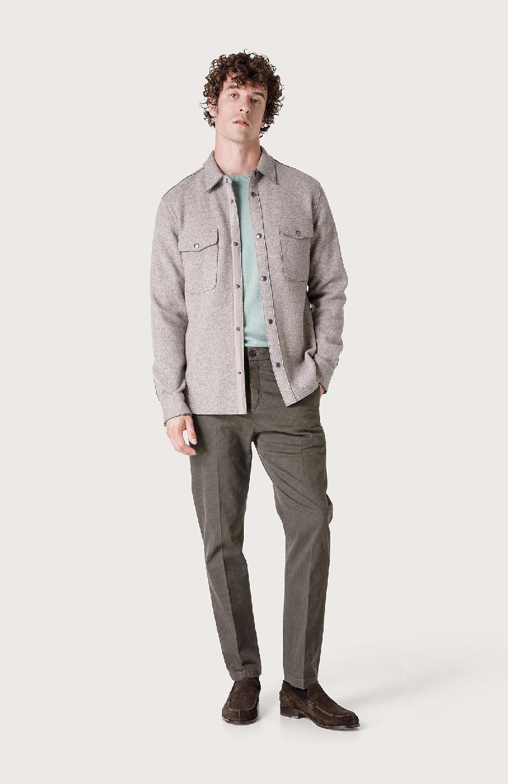 Seventy Overshirt Con Bottoni Automatici - Col. Neutro