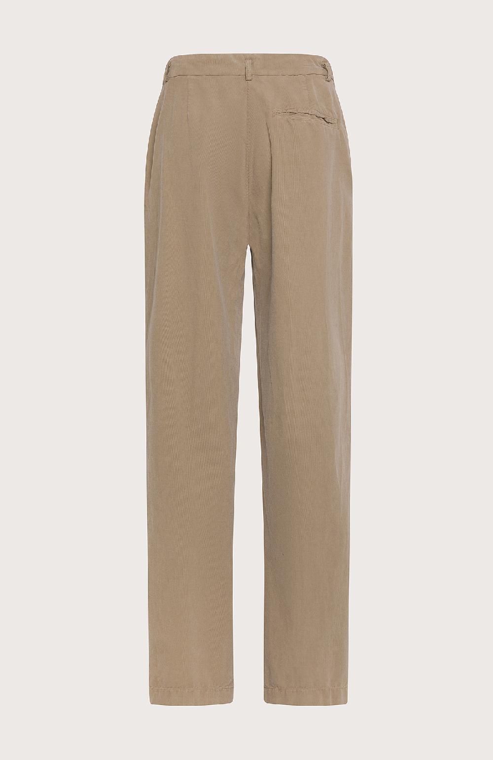 Seventy Pantalone A Vita Alta In Velluto - Col. Neutro