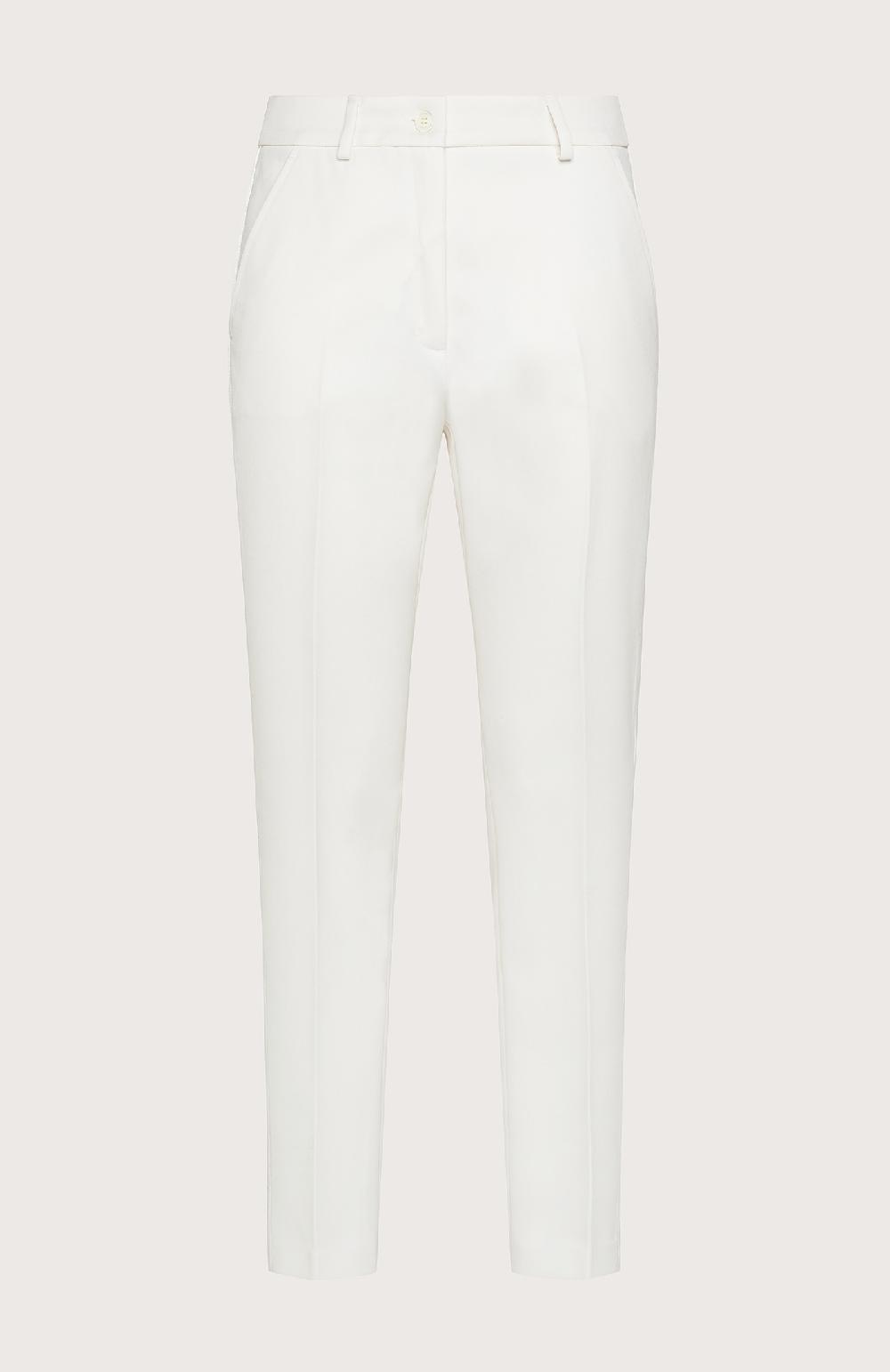 Seventy Pantalone Chino Classico Con Banda - Col. Bianco