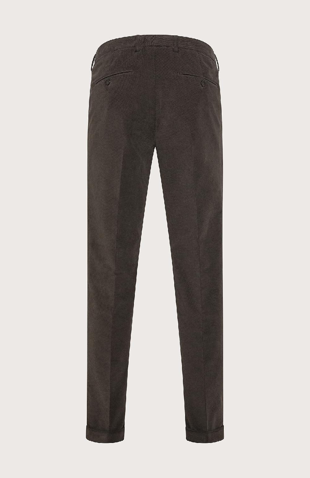 Seventy Pantalone Chino In Diagonale Slegato Stretch - Col. Marrone