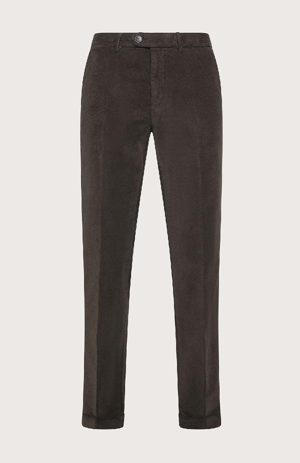 Seventy Pantalone chino in diagonale slegato stretch - Col. Marrone