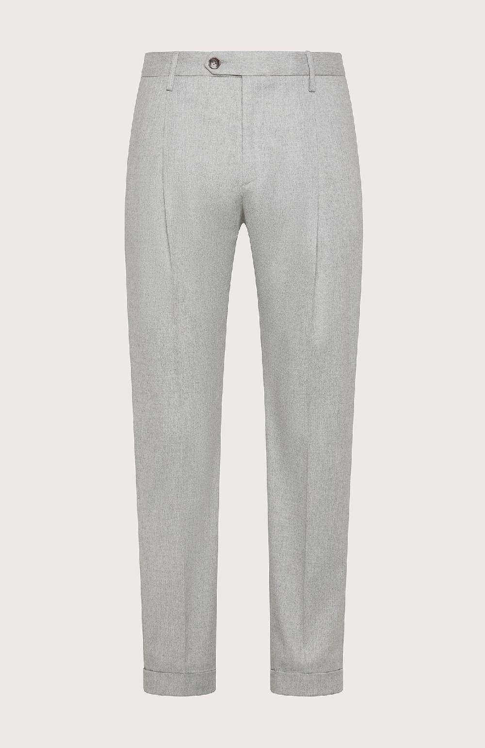 Seventy Pantalone Chino In Flanella Cardata Mono-stretch - Col. Grigio