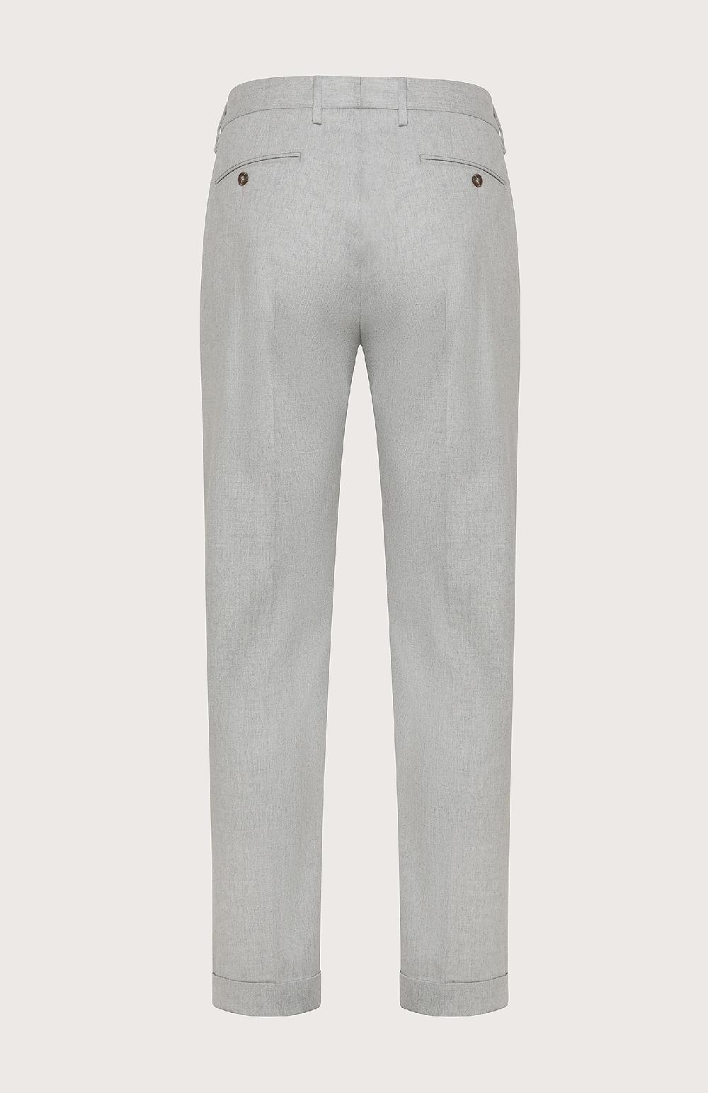 Seventy Pantalone Chino In Flanella Cardata Mono-stretch - Col. Grigio