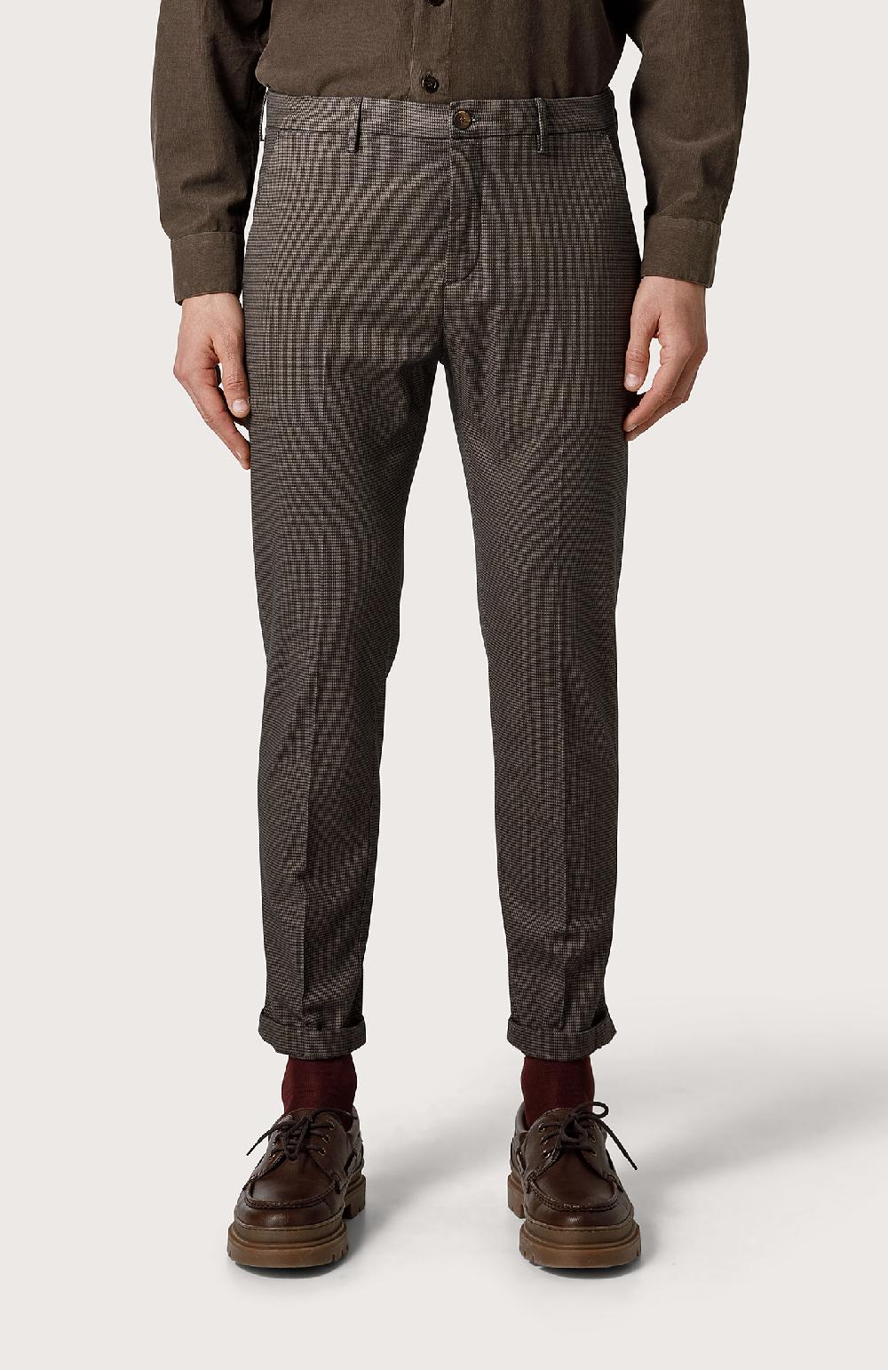 Seventy Pantalone Chino In Lana Stretch - Col. Marrone