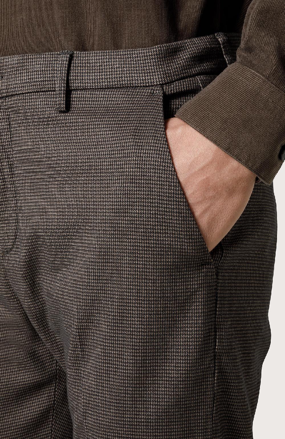 Seventy Pantalone Chino In Lana Stretch - Col. Marrone