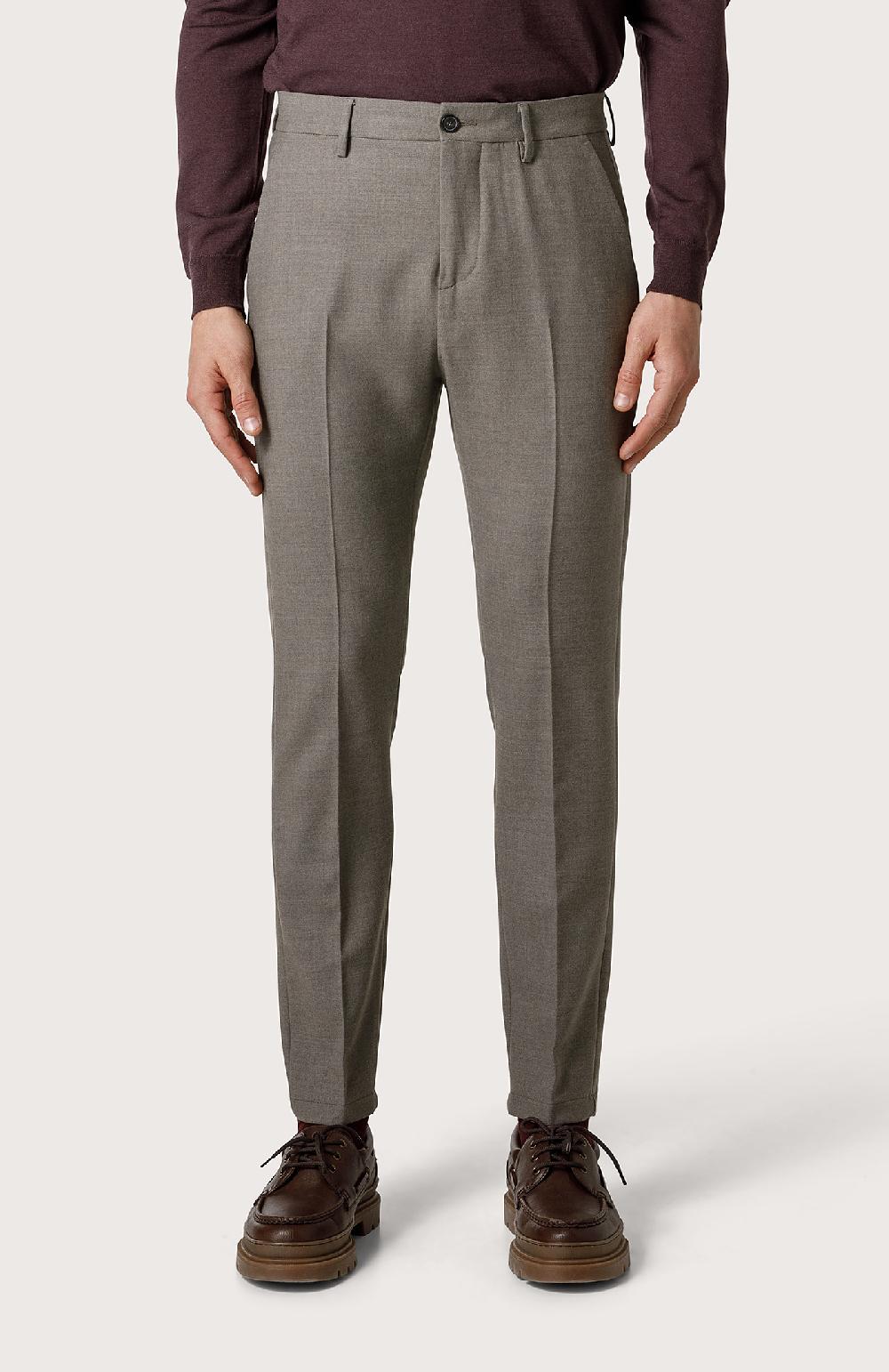 Seventy Pantalone Chino In Lana Stretch - Col. Marrone