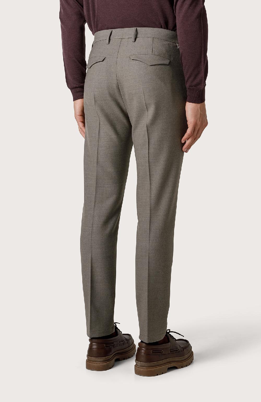 Seventy Pantalone Chino In Lana Stretch - Col. Marrone