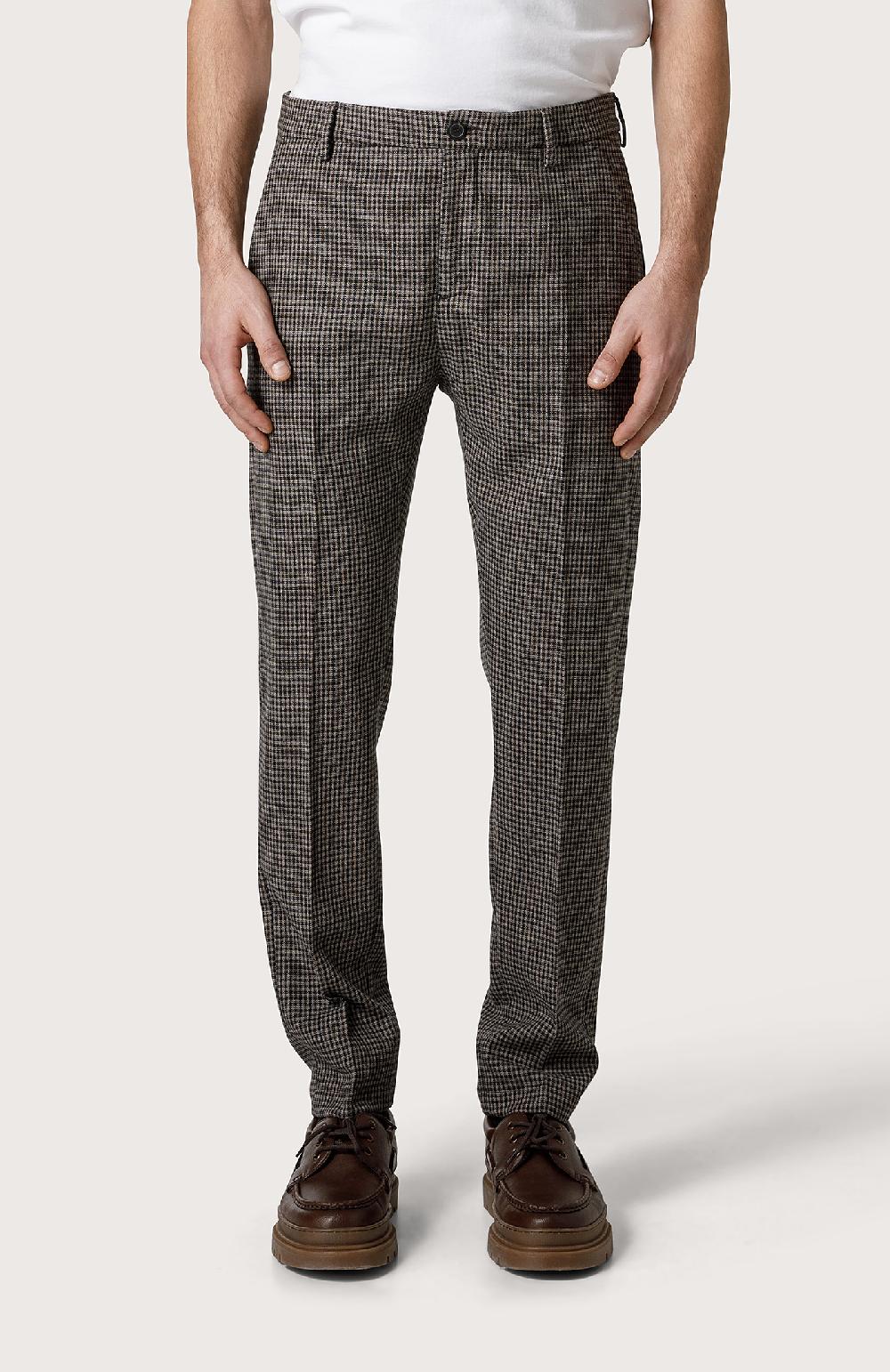 Seventy Pantalone Chino In Lana Stretch - Col. Marrone