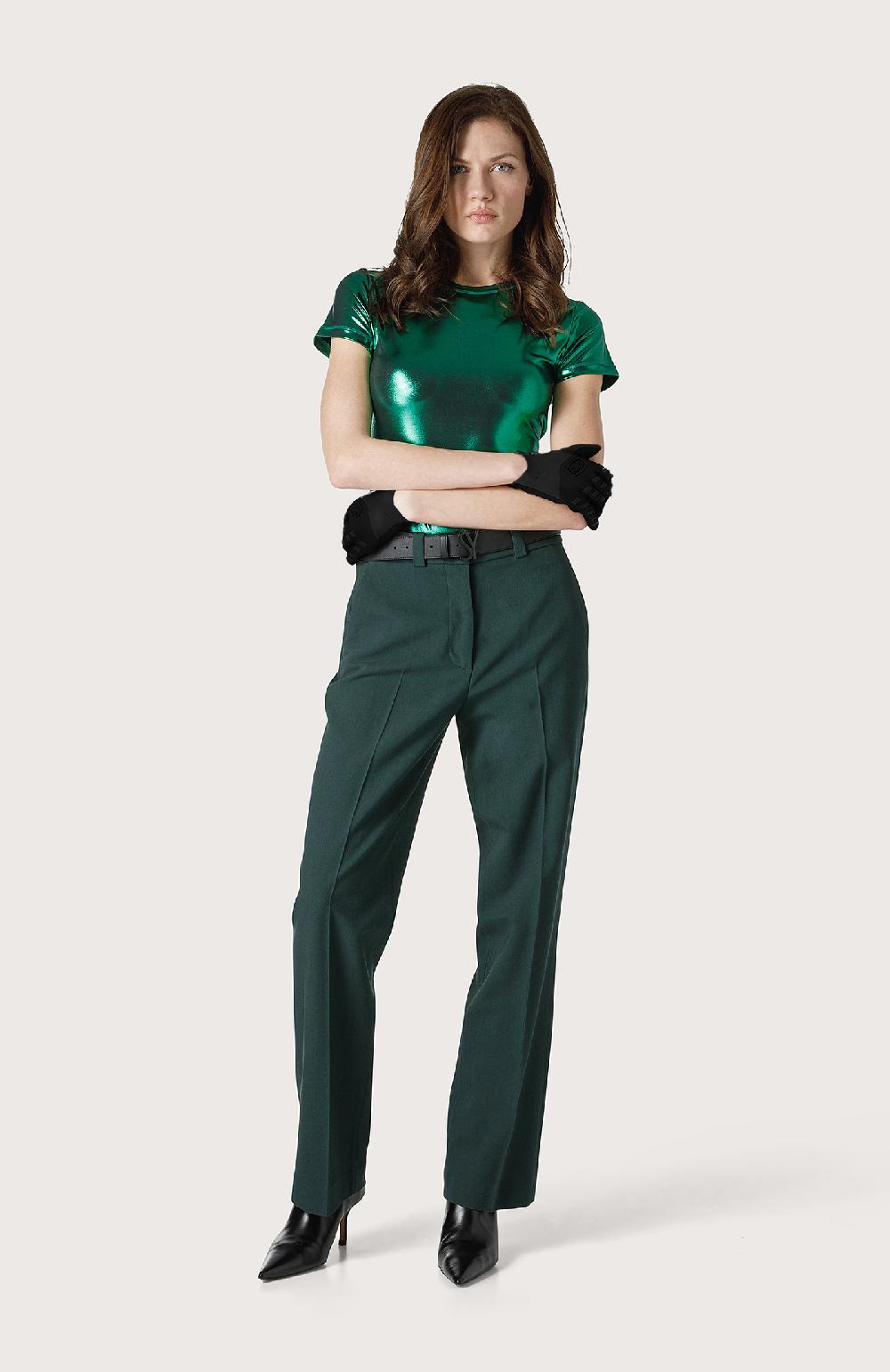 Seventy Pantalone Chino In Tricotina Stretch - Col. Verde