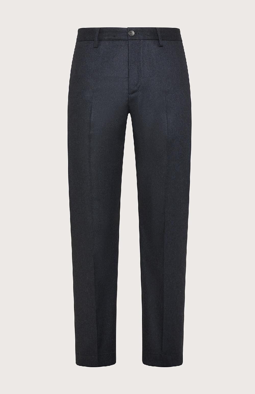 Seventy Pantalone chino realizzato in flanella mono-stretch - Col. Blu