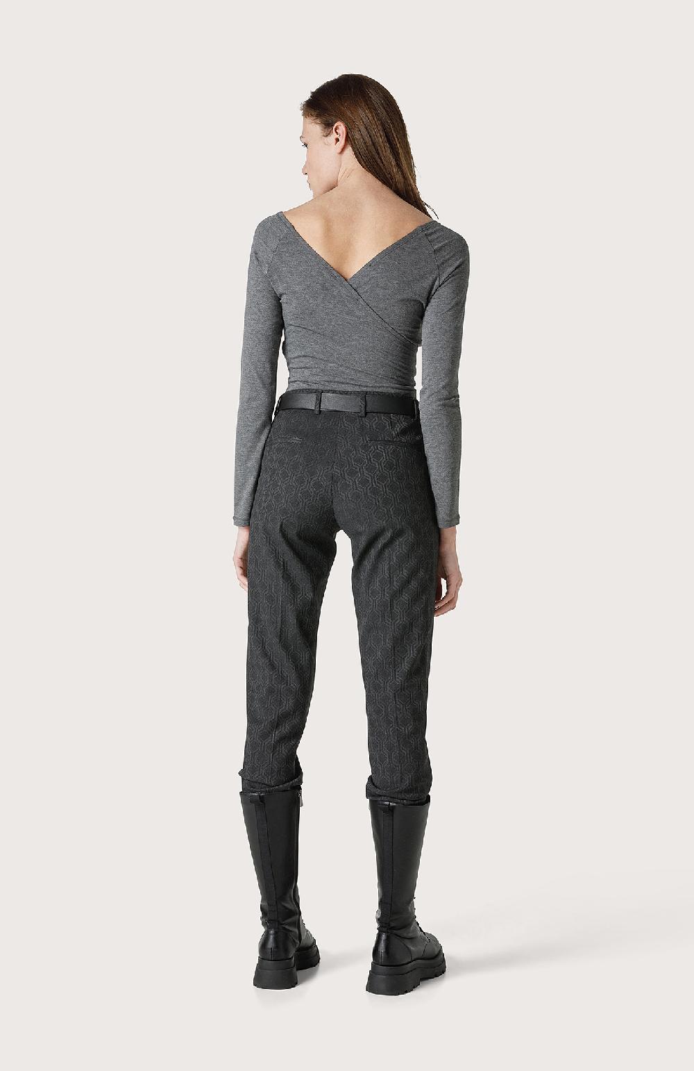 Seventy Pantalone Chino Regular Con Geometrie - Col. Grigio