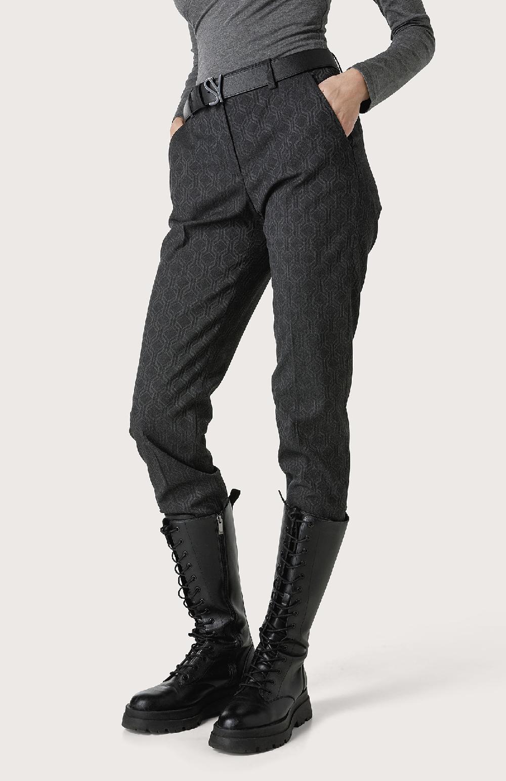 Seventy Pantalone Chino Regular Con Geometrie - Col. Grigio