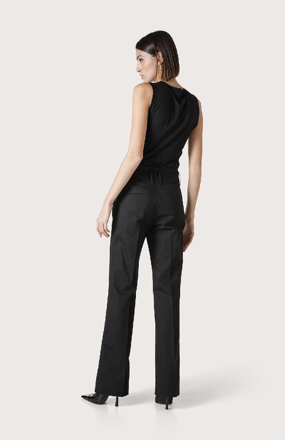 Seventy Pantalone Con Cuciture Effetto Nervatura - Col. Nero