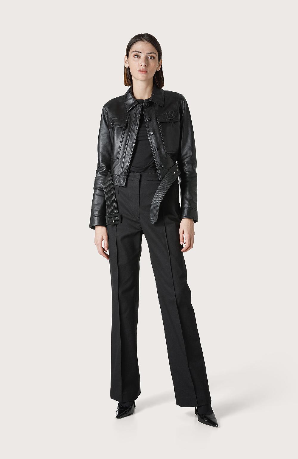 Seventy Pantalone Con Cuciture Effetto Nervatura - Col. Nero