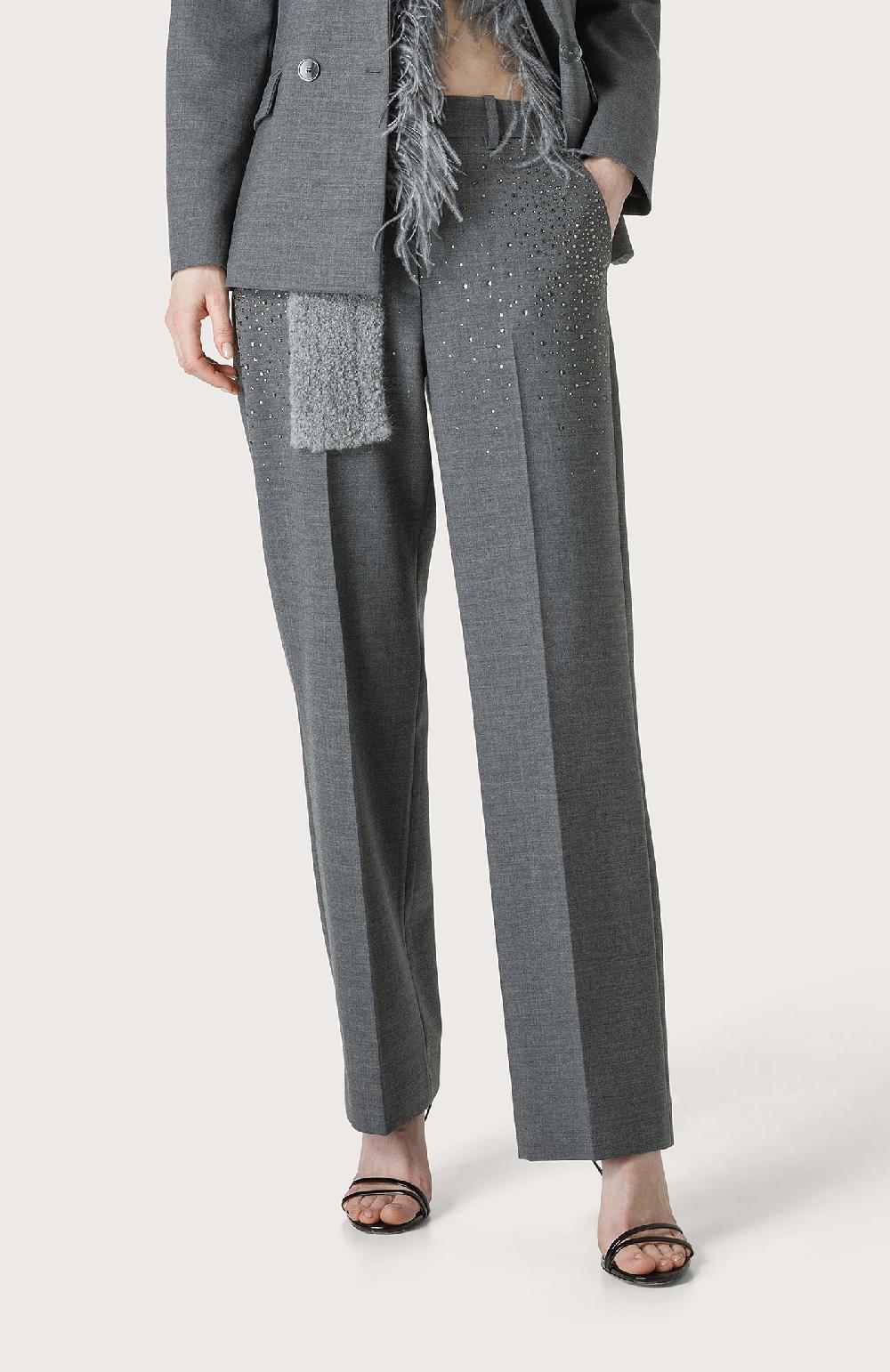 Seventy Pantalone Con Pietre Swarovski Degradè - Col. Grigio