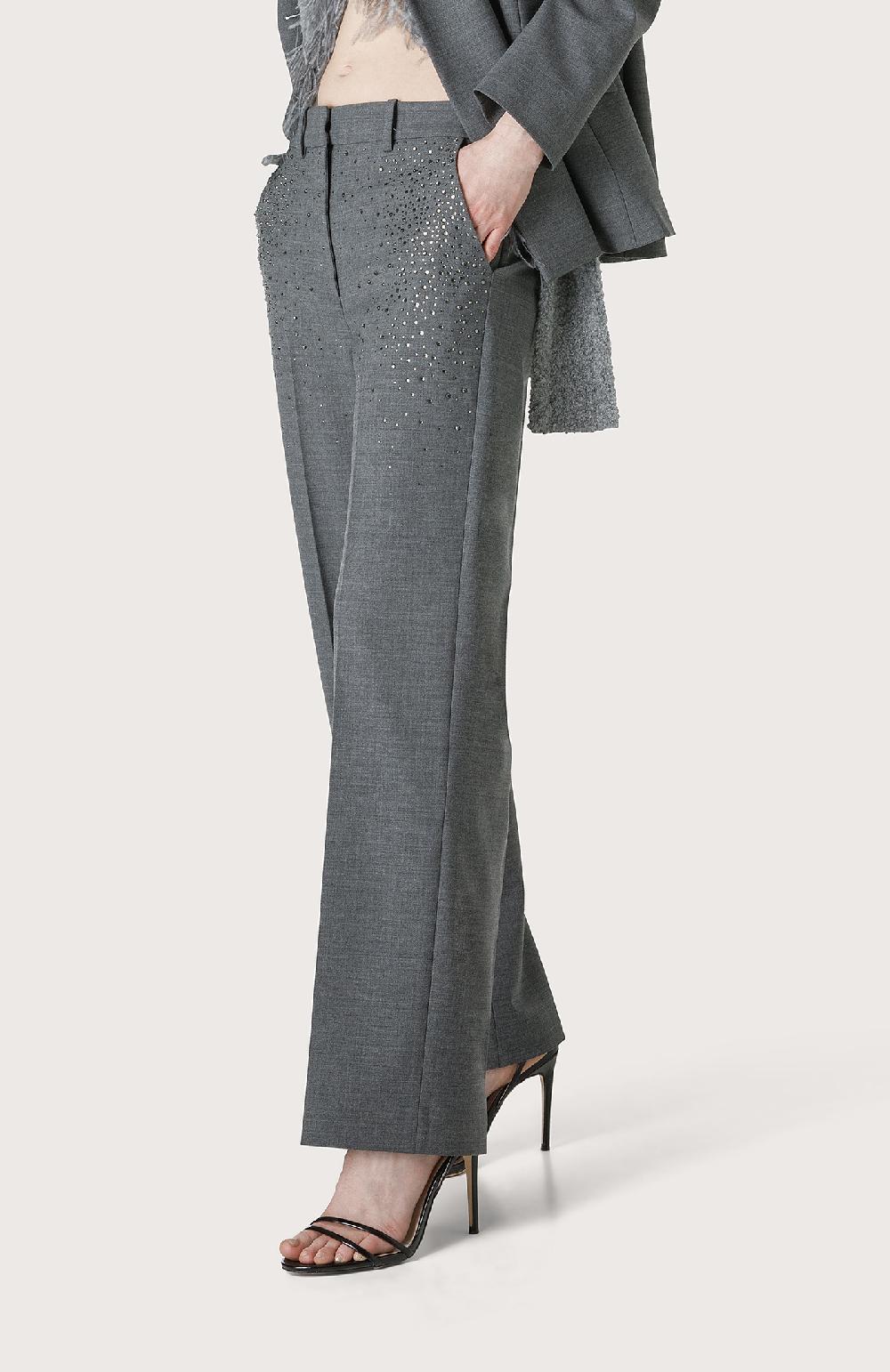 Seventy Pantalone Con Pietre Swarovski Degradè - Col. Grigio