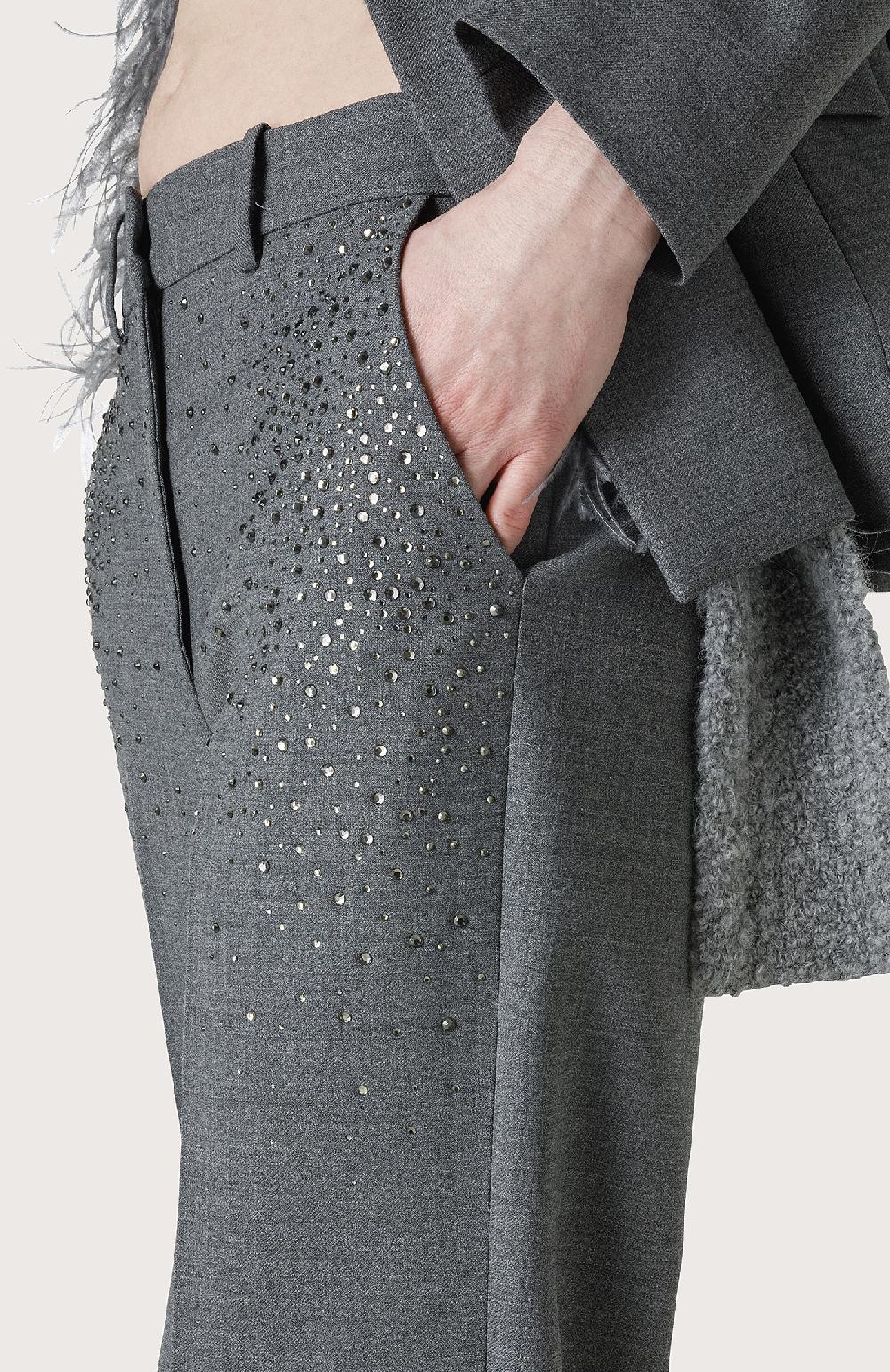 Seventy Pantalone Con Pietre Swarovski Degradè - Col. Grigio