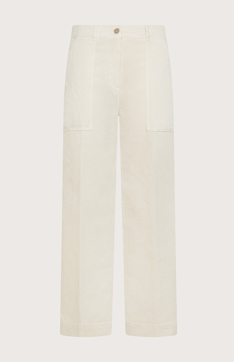 Seventy Pantalone in velluto con tasca work - Col. Neutro