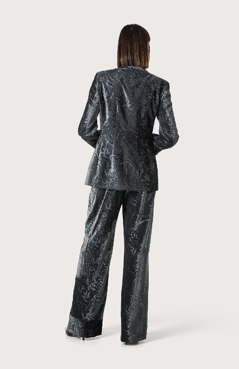 Seventy Pantalone In Velluto Liscio Crush - Col. Grigio