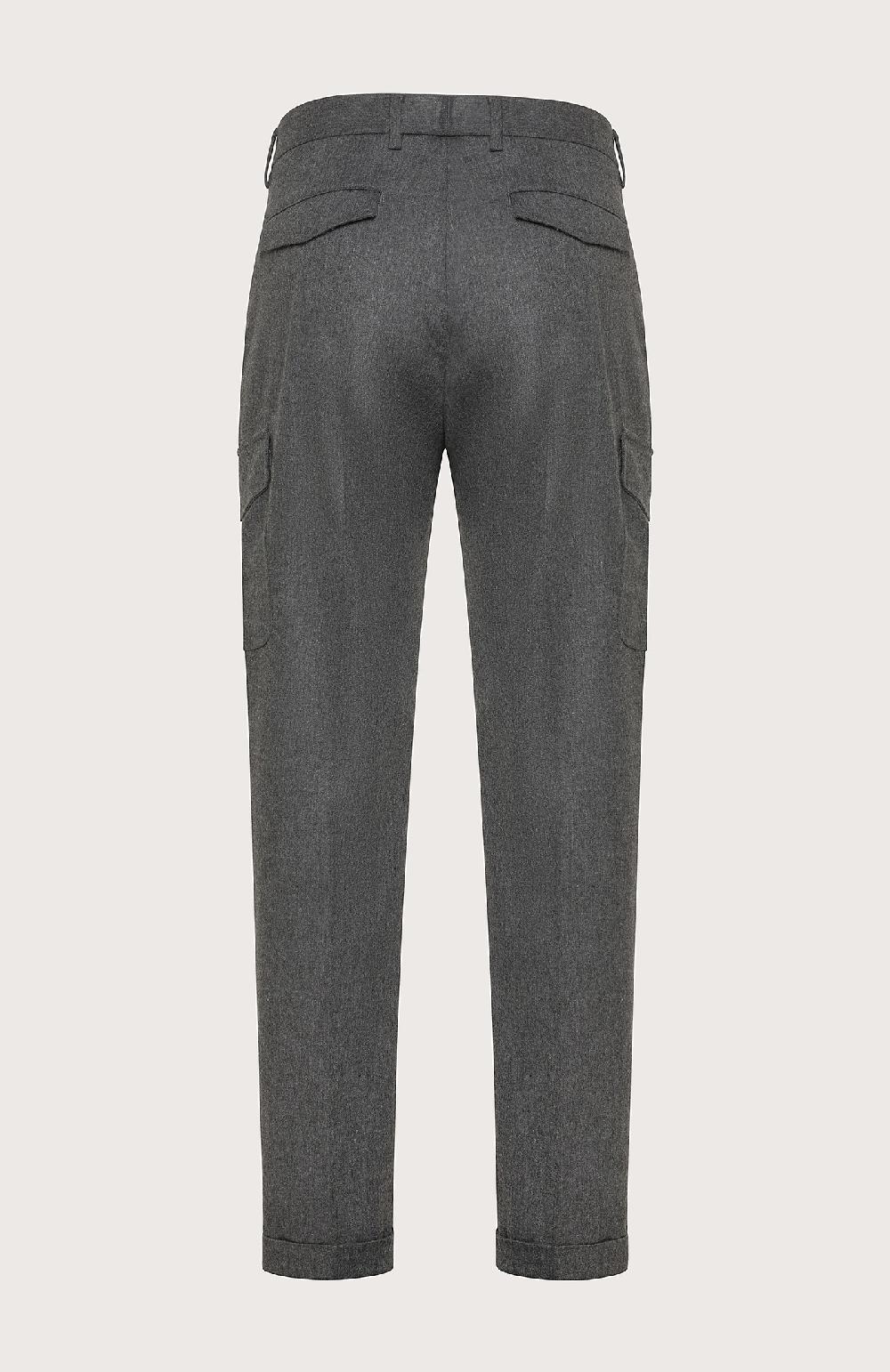 Seventy Pantalone Lungo Con Tasche In Flanella - Col. Grigio