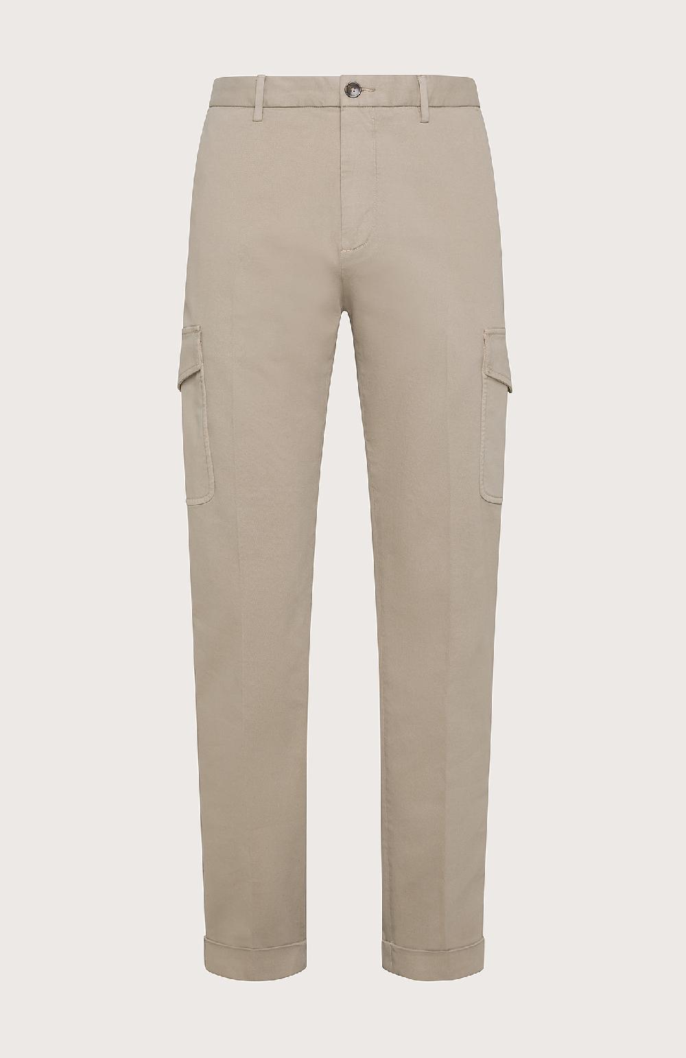 Seventy Pantalone Lungo Con Tasche In Gabardina - Col. Grigio